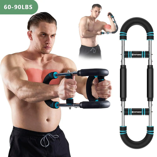 HOTWAVE Arm Trainer, Adjustable Chest Workout Equipment, Arm Trainer for Men, Chest Trainer for Men, Shoulder Muscle Training, Portable Spring Resistance Home Fitness Equipment Summerwins fathersdaygift