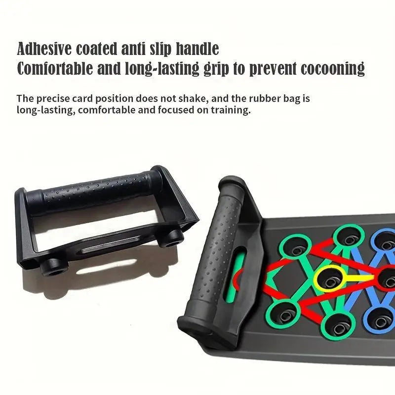 Multifunctional Push Up Trainer Board, Multifunctional Fitness Equipment with Ergonomic Design for Chest Muscle Strength Boost, Home Gym Workout Efficiency & Comfortable Exercise