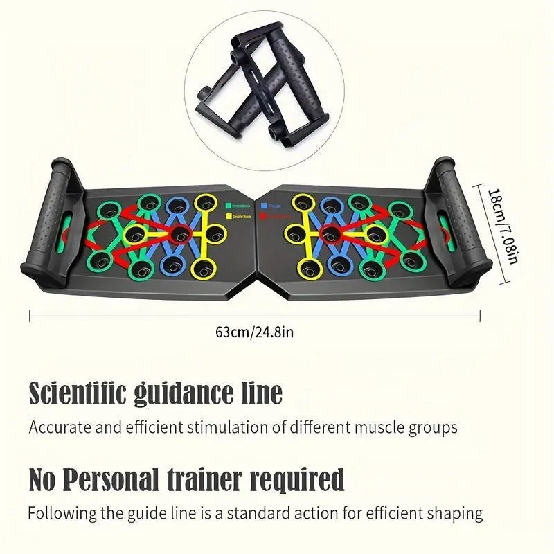 Multifunctional Push Up Trainer Board, Multifunctional Fitness Equipment with Ergonomic Design for Chest Muscle Strength Boost, Home Gym Workout Efficiency & Comfortable Exercise