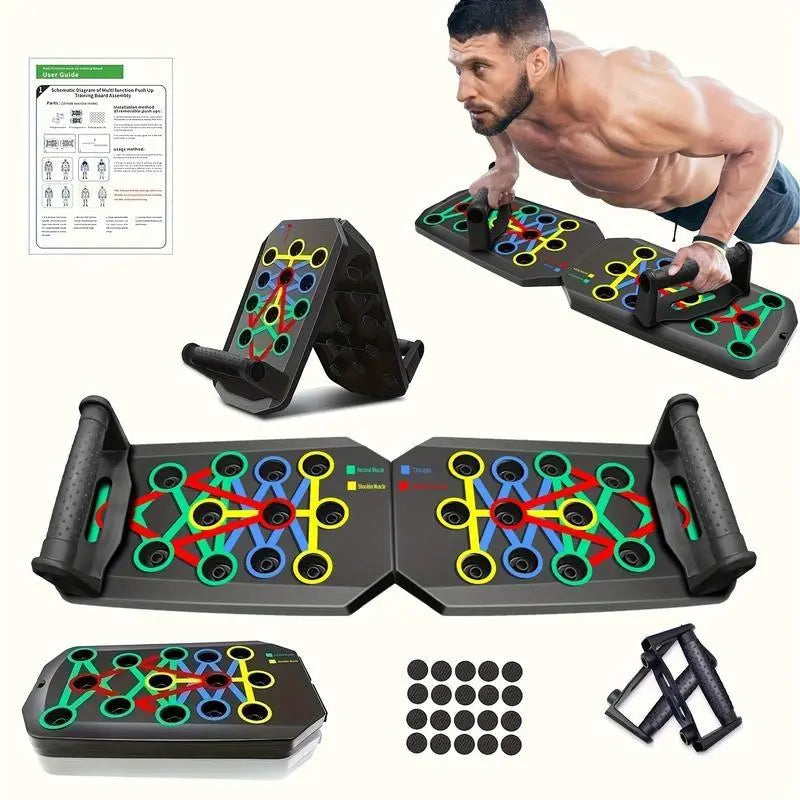 Multifunctional Push Up Trainer Board, Multifunctional Fitness Equipment with Ergonomic Design for Chest Muscle Strength Boost, Home Gym Workout Efficiency & Comfortable Exercise