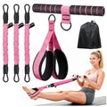 Adjustable Resistance Band Set with Padded Handles, Ft Straps & 90lb Dual-Layer Safety Bands - Portable Home Fitness Pedal Puller for Bodybuilding, Hand-Pulling, Multi-Exercise, Train Needs, Bodybuilding Resistance Bands, Hand-Pulling Resistance Bands